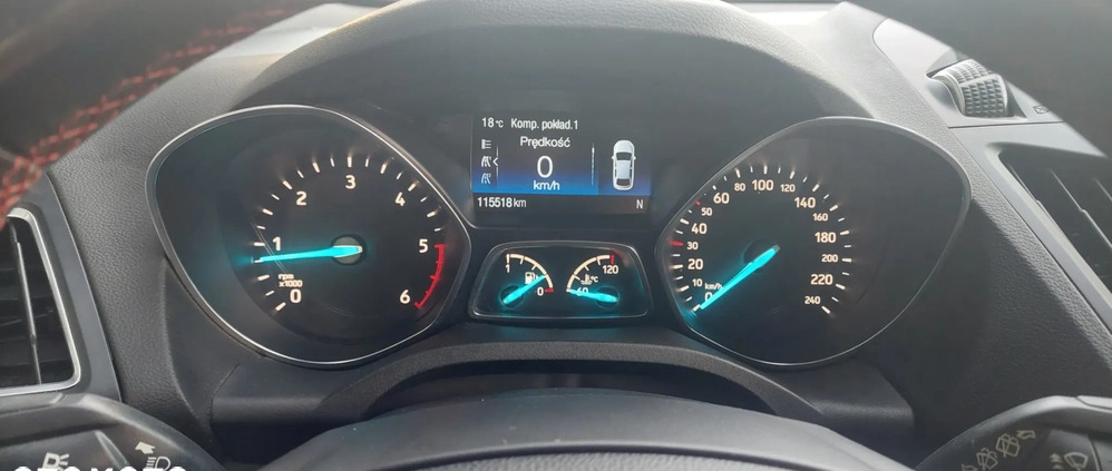 Ford Kuga cena 84900 przebieg: 119950, rok produkcji 2018 z Kielce małe 106